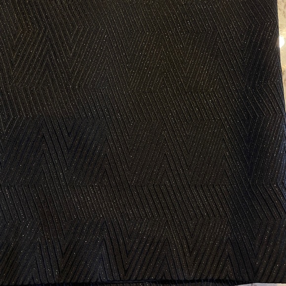 Jaclyn Smith Collection Dressy Party Black A-Line Skirt Silver Shimmer Size 8 - Picture 3 of 11